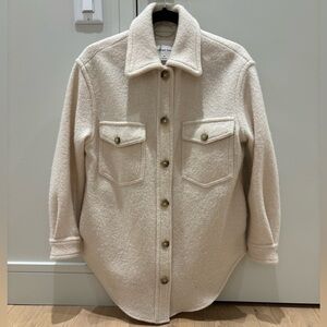 Aritzia Wilfrid Ganna shirt Jacket in Heather Bone size XS